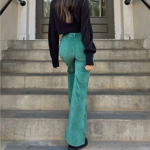 Princess Polly Nadia Pant Green Jeans Size 0